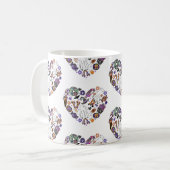 Retro Halloween Ghosts met Roller Blades Koffiemok (Voorkant links)