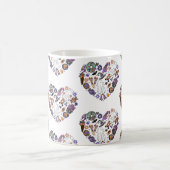 Retro Halloween Ghosts met Roller Blades Koffiemok (Center)