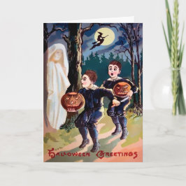 Retro Halloween Greetings Kaart