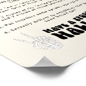 Retro Halloween Groovy Boo Buurman Spelbord Poster (Hoek)