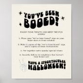 Retro Halloween Groovy Boo Buurman Spelbord Poster (Voorkant)
