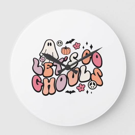 Retro Halloween Grote Klok (Voorkant)