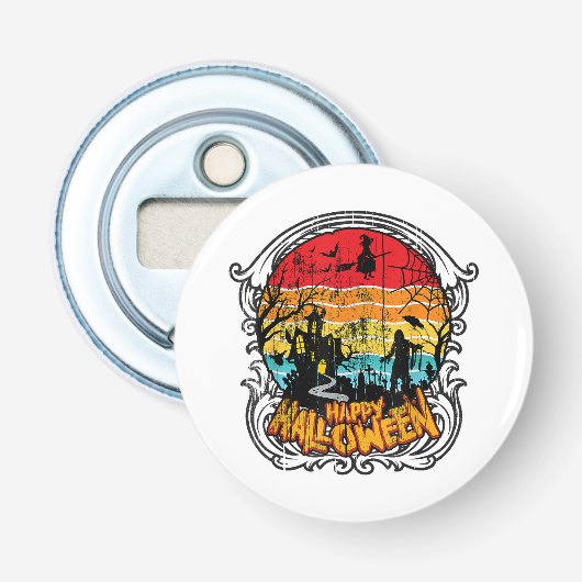 Retro  Halloween -  Halloween Button Flesopener (Voorkant)