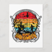 Retro  Halloween -  Halloween Informatiekaartje (Voorkant)