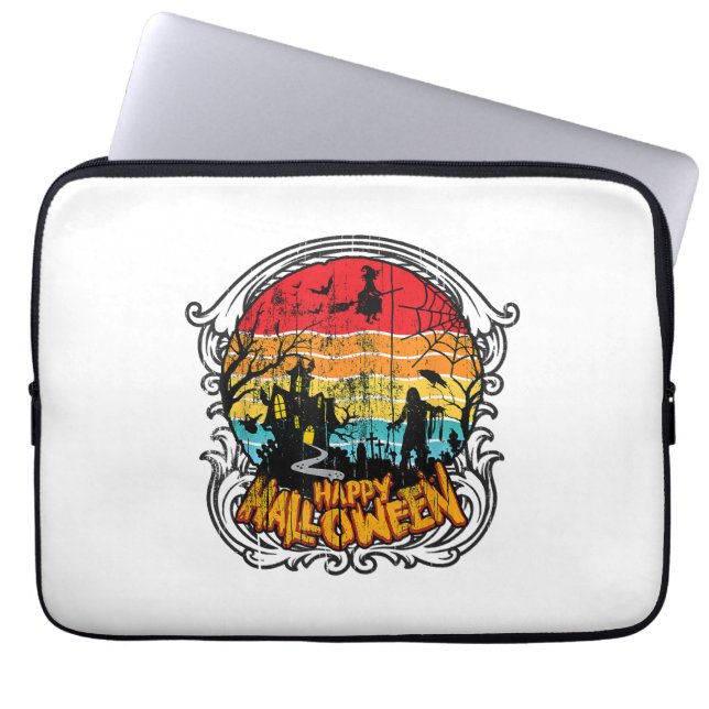 Retro  Halloween -  Halloween Laptop Sleeve (Voorkant)