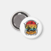 Retro Halloween - Halloween Magneet (Voorkant / Achterkant)