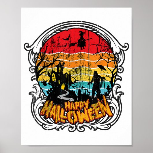 Retro  Halloween -  Halloween Poster (Voorkant)