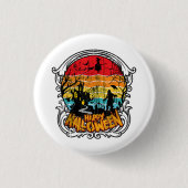Retro Halloween - Halloween Ronde Button 3,2 Cm (Voorkant)