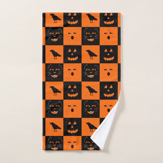 Retro Halloween-handdoekset Bad Handdoek (Handdoek)
