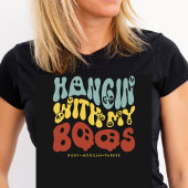 Retro Halloween Hangin met mijn Boos Custom Name T-shirt