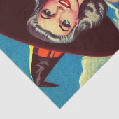 Retro halloween Heks Pin-up Tissuepapier (Detail)