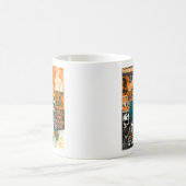  Retro Halloween Herfst 90s Klassieke collage Koffiemok (Center)