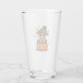 Retro Halloween Hoogland Koe Glas (Achterkant)
