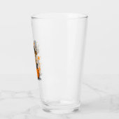 Retro Halloween Hoogland Koe Glas (Links)