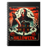 Retro Halloween Horror Night 80s Slasher Vibes Notitieboek (Voorkant)