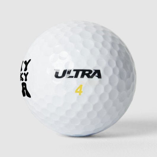 Retro Halloween In Mijn Spooky Era  Herfst Golfballen (Logo)