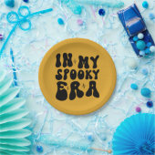 Retro Halloween In Mijn Spooky Era  Herfst Papieren Bordje (Feest)