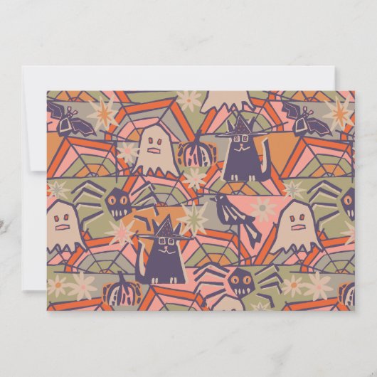 Retro Halloween Kaart (Voorkant)