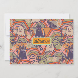 Retro Halloween Kaart