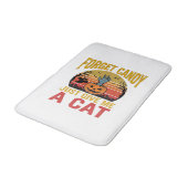 Retro Halloween Kat Liefhebber Grappige Snoep Shir Badmat (Gekanteld)