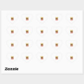 Retro Halloween Kat Liefhebber Grappige Snoep Shir Hart Sticker (Vel)