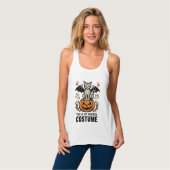 Retro Halloween Kat Pompoen Kostuum Shirt Ontwerp (Volledige Voorkant)