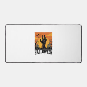 Retro Halloween Kerkhof Zombie Hand T-shirt Ontwer Bureaumat