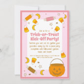 Retro Halloween kostuum feest of kofferbak of trak Kaart (Voorkant)