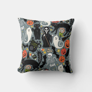 retro halloween leiplaat kussen