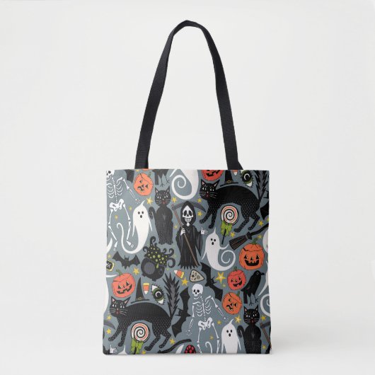 retro halloween leisteen tote bag (Voorkant)