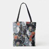 retro halloween leisteen tote bag (Achterkant)