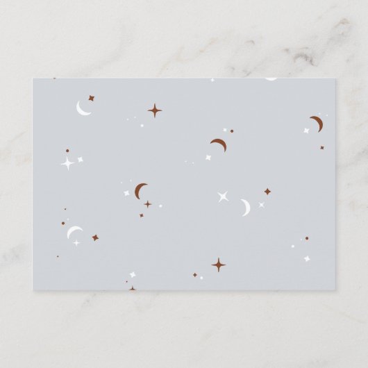 Retro Halloween Little Boo Baby Raffle Diapper Informatiekaartje (Achterkant)