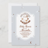 Retro Halloween Little Boo Baby shower Kaart (Voorkant)