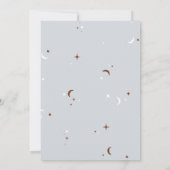 Retro Halloween Little Boo Baby shower Kaart (Achterkant)