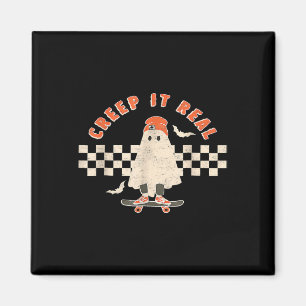 Retro Halloween maakt het echt leuk om te eten Magneet