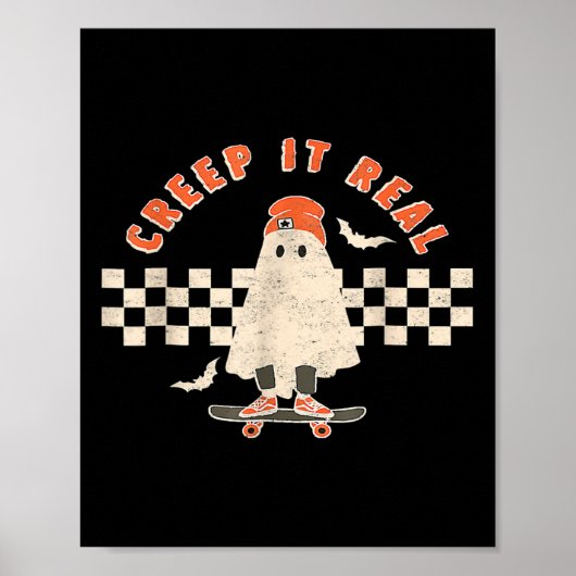  Retro Halloween maakt het echt leuk om te eten Poster (Voorkant)