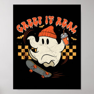 Retro Halloween maakt het echt leuk om te eten Poster