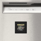 Retro Halloween Monster Mash Boo Ghost Wit Magneet (Insitu (Vaatwasser))