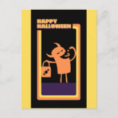 Retro Halloween Monster Trick or treat Briefkaart (Voorkant)