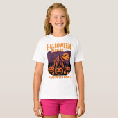 Retro Halloween Night Festival Kleding Unisex T-shirt (Voorkant volledig)