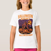 Retro Halloween Night Festival Kleding Unisex T-shirt (Voorkant)