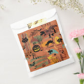 Retro Halloween O'Rama Bedankzakje (Gezegeld)