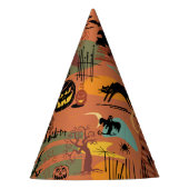 Retro Halloween O'Rama Feesthoedjes (Voorkant)