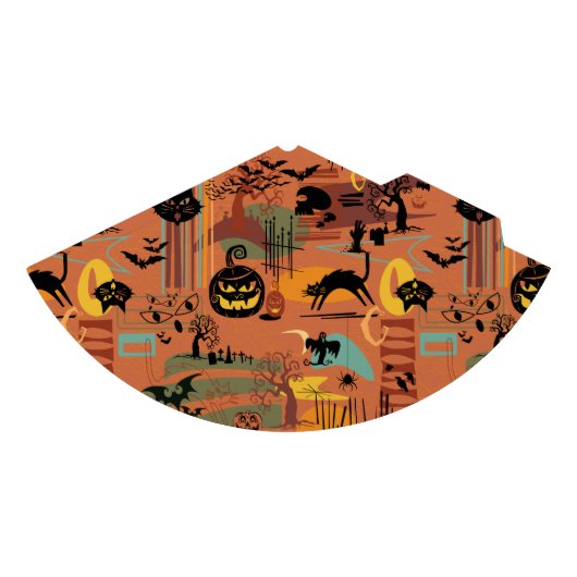 Retro Halloween O'Rama Feesthoedjes (Voorkant)