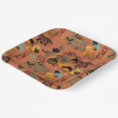 Retro Halloween O'Rama Paper Borden Papieren Bordje (Gebogen)