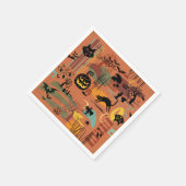 Retro Halloween O'Rama Paper Napkin Servet (Hoek)
