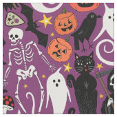 Retro Halloween paarse Stof (Close Up)