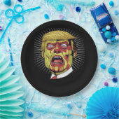 Retro Halloween Papieren Bordje (Feest)