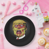 Retro Halloween Papieren Bordje (Feest)