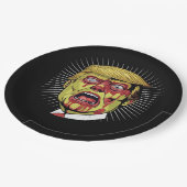 Retro Halloween Papieren Bordje (Gekanteld)